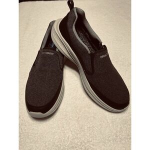 Men's Schecher Gogamat Arch Relaxed fit Slip On Sz 14 Black/Grey New Without Box
